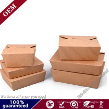 Many Size Optional Food Grade Kraft Paper Box for Cake Sushi Packaging with Clear Window